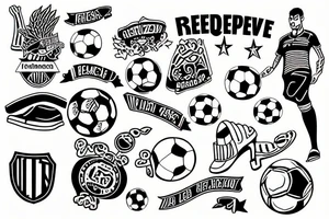 Futebol
Amizade
Lealdade
Honra
Cerveja
Lasanha
Respeito
Briga
Força
Eternidade tattoo idea
