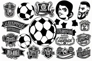Futebol
Amizade
Lealdade
Honra
Cerveja
Lasanha
Respeito
Briga
Força
Eternidade tattoo idea