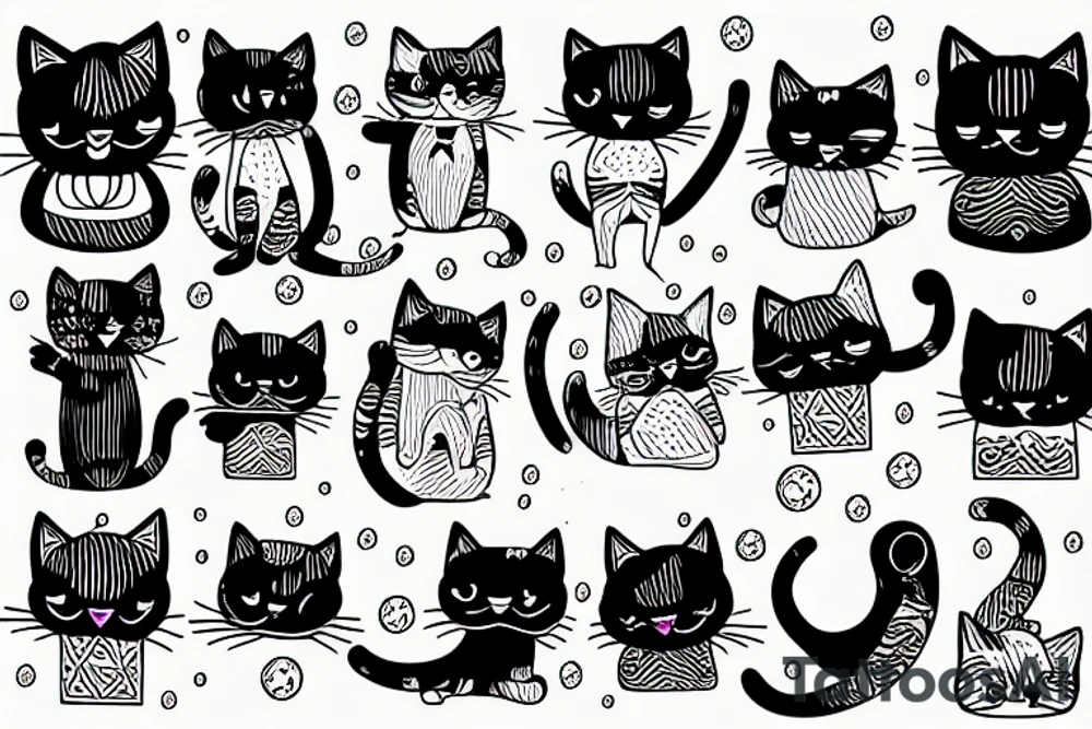 A cat tattoo idea