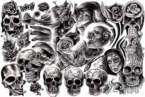 heaven an hell tattoo idea
