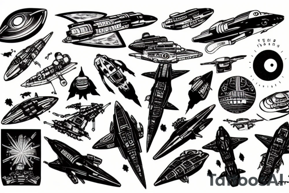 Spaceship from the expanse tattoo idea