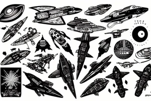 Spaceship from the expanse tattoo idea
