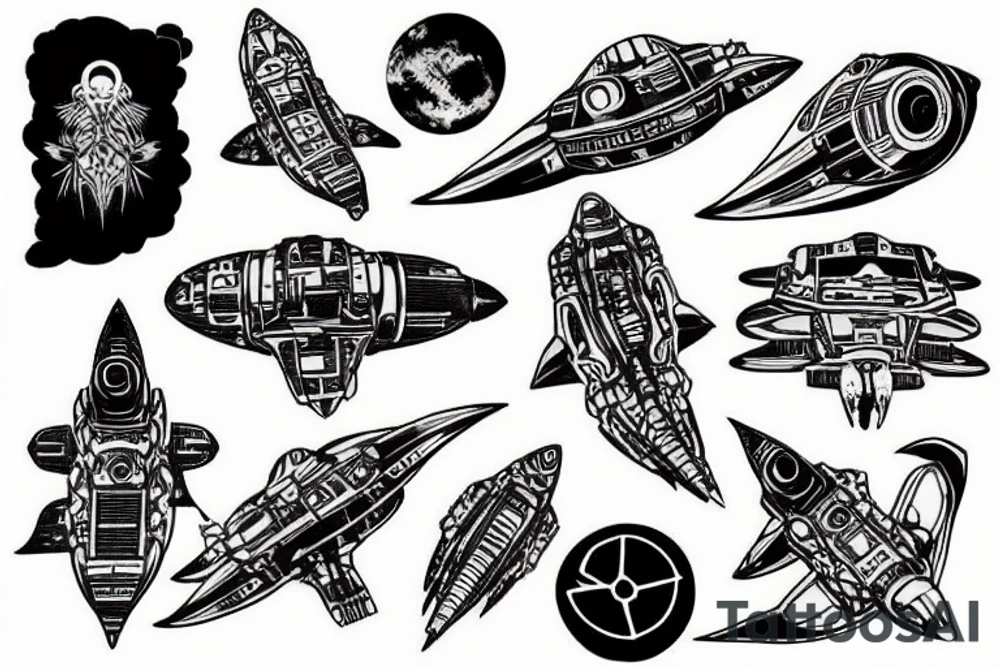 Spaceship from the expanse tattoo idea