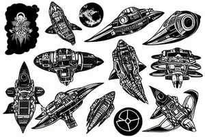 Spaceship from the expanse tattoo idea