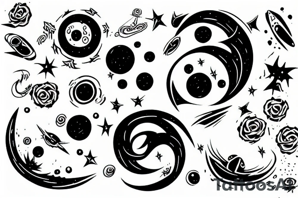 Black hole tattoo idea