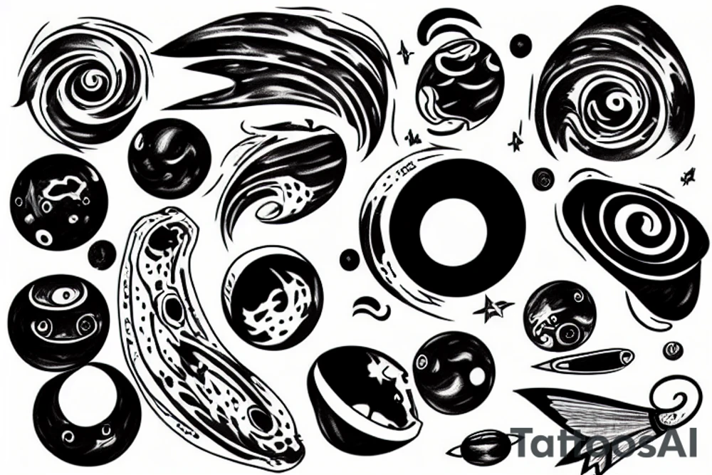 Black hole tattoo idea
