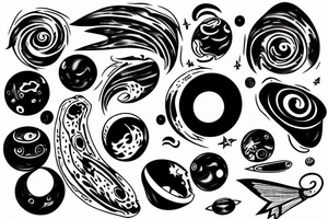 Black hole tattoo idea
