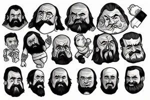 putin angry dwarf tattoo idea