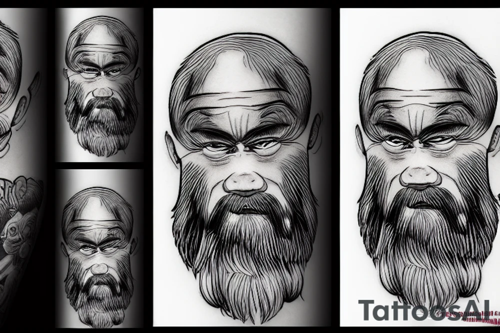 putin angry dwarf tattoo idea