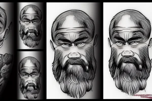 putin angry dwarf tattoo idea