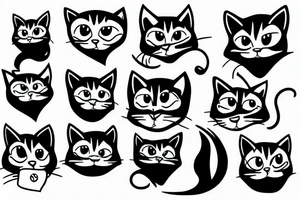 cool cats sports tattoo idea