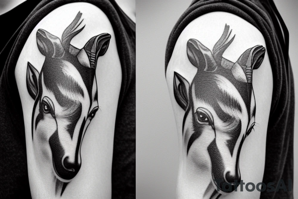 Pronghorn male tattoo idea