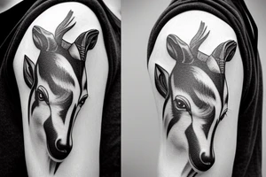Pronghorn male tattoo idea