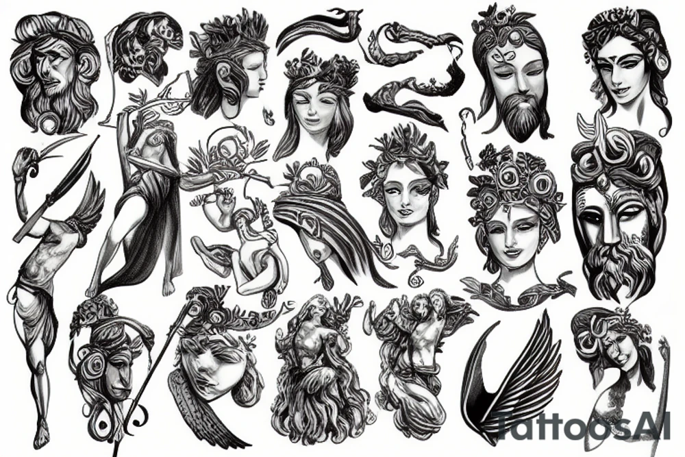 Greek gods tattoo idea