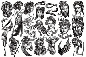 Greek gods tattoo idea