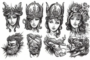 Greek gods tattoo idea