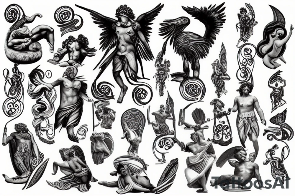 Greek gods tattoo idea