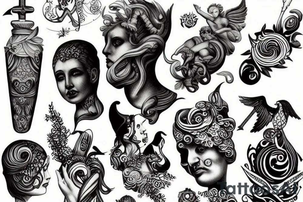 Greek gods tattoo idea
