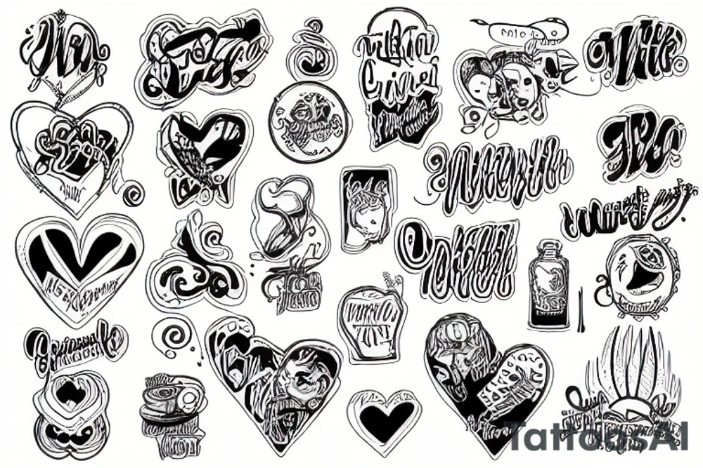 Wywerns cuddling tattoo idea