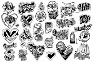Wywerns cuddling tattoo idea