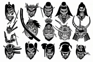 Samurai tattoo idea