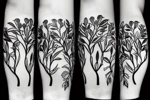 Olive tree tattoo idea
