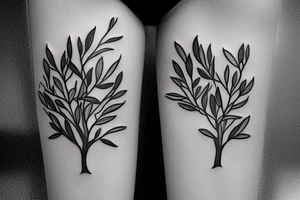 Olive tree tattoo idea