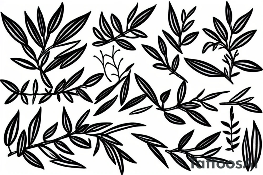 Olive tree tattoo idea