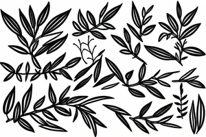 Olive tree tattoo idea