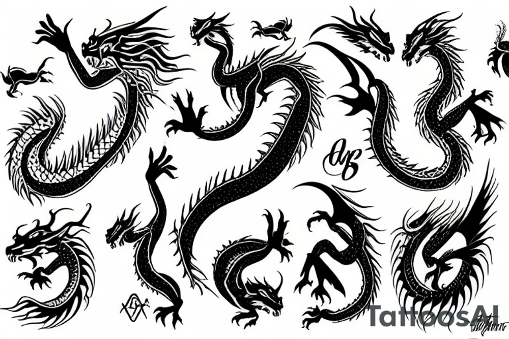 Dragon tattoo idea