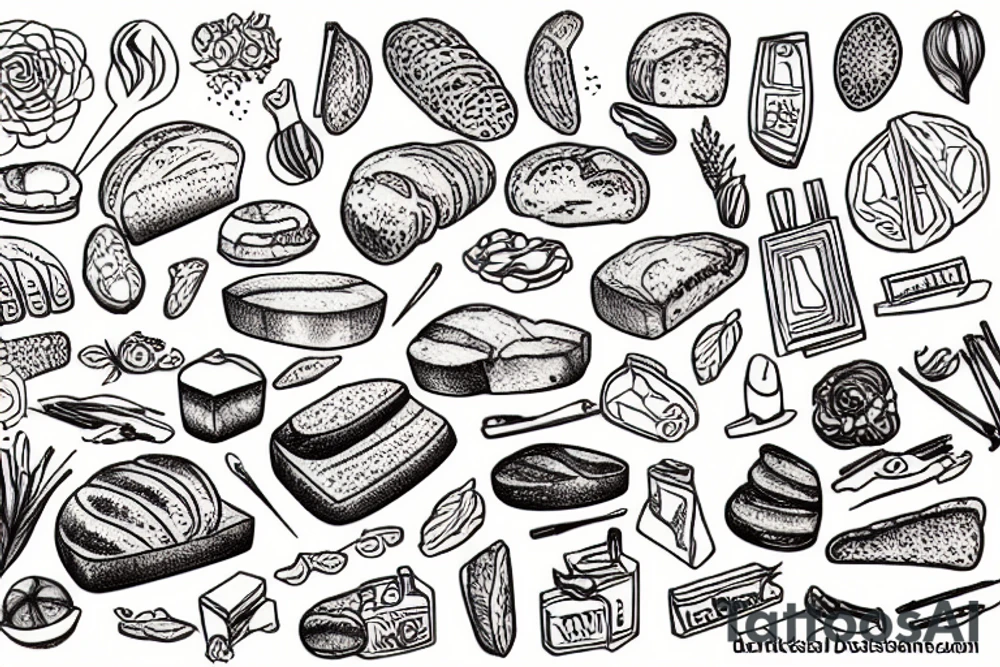 bread tattoo idea