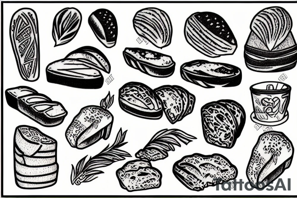 bread tattoo idea