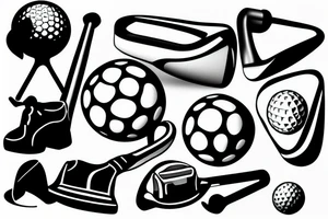 golfing tattoo idea