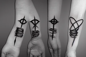 Barbed wire hand tattoo idea