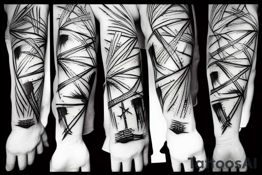 Barbed wire hand tattoo idea