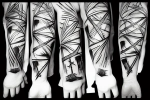 Barbed wire hand tattoo idea