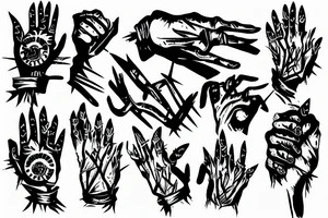 Barbed wire hand tattoo idea