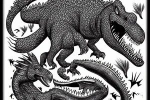 Dorothy the dinosaur vs godzilla tattoo idea