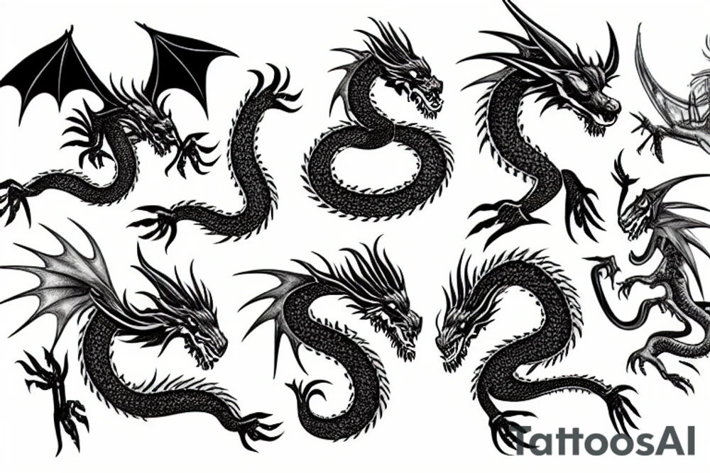dragon tattoo idea