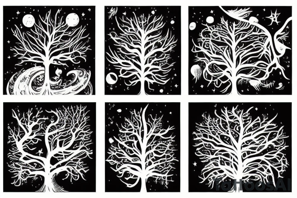 space tree children tattoo idea