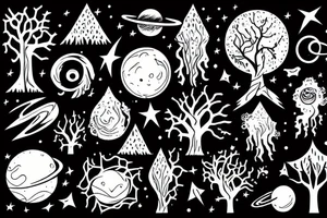 space tree children tattoo idea