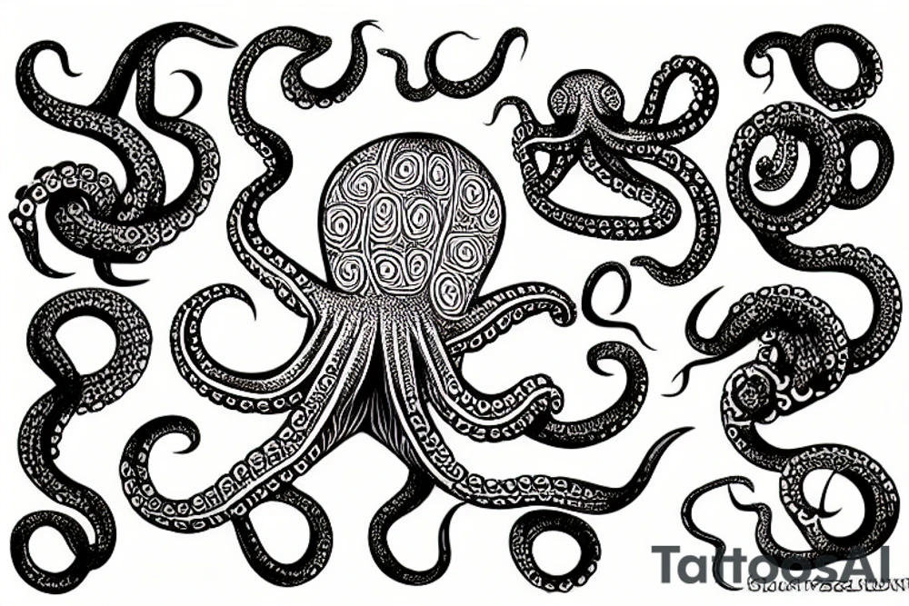 Minoan Octopus tattoo idea