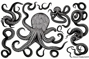 Minoan Octopus tattoo idea