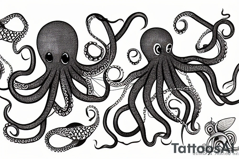 Minoan Octopus tattoo idea