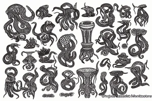 Palaikastro Octopus Vase of Ancient Minoa tattoo idea