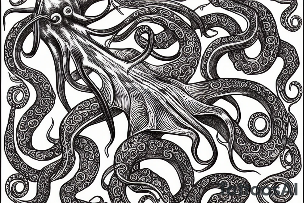 Palaikastro Octopus Vase of Ancient Minoa tattoo idea