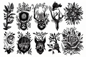 Forest morning tattoo idea