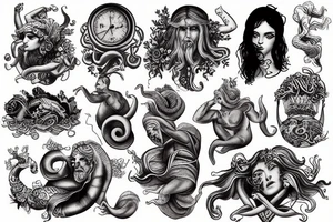 god Neptune tattoo idea
