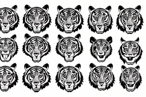 tiger calm tattoo idea