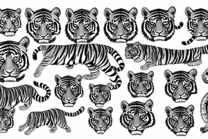 tiger calm tattoo idea